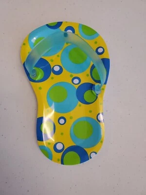 Mud Pie Flip Flop Cheese Snack Mini Serving Board  Melamine NEW! - Image 1 of 4