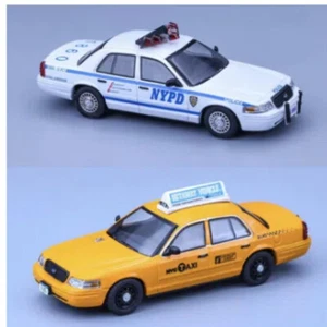 Rollin Ford CV Victoria Crown Coche de Policía NYPD NYC Nueva York Taxi Diecast Juguete 1:64 - Imagen 1 de 5