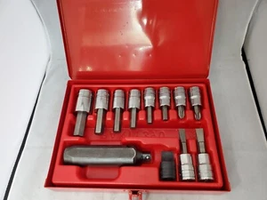 Snap On PIT3120EB, 12 Pc 1/2" Drive Impact Driver Set, Ships Free - Picture 1 of 12