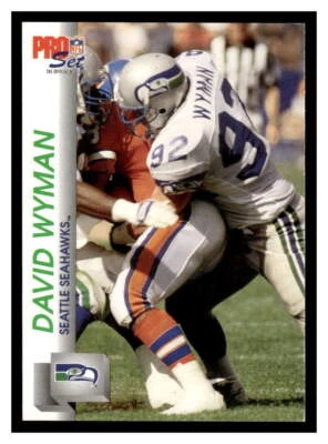 1992 Pro Set  #661 David Wyman - Seattle Seahawks - Image 1 of 2