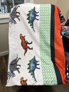 Kids Twin Size Dinosaur Duvet With Matching Shams - Picture 1 of 3