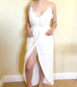 Pre-owned Women's Free People | Tulip Hem Dress in Ivory Sz.4 MSRP $168 - Picture 1 of 9