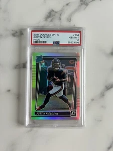 2021 Panini Donruss Optic Holo Justin Fields Rated Rookie PSA 10 - Bild 1 von 2