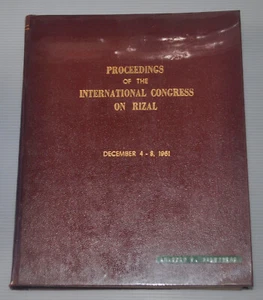 1962 Philippine PROCEEDINGS OF THE INTERNATIONAL CONGRESS ON RIZAL Dec 4-8, 1961 - Picture 1 of 20