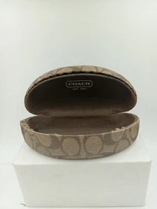 Large COACH Signature C Monogram Hard SUN GLASSES CASE Sunglasses - Picture 1 of 17