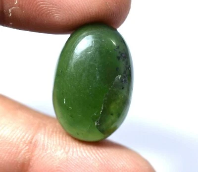 27.05 Ct Natural African Green Serpentine Top Quality Cabochon Gemstone  - Image 1 of 4
