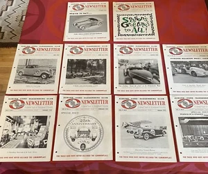 Auburn Cord Dusenberg Club Vintage Lot 10 Newsletters Jan- Dec Complete 1962 - Picture 1 of 13