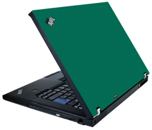 GREEN Vinyl Lid Skin Cover Decal fits IBM Lenovo ThinkPad T61 Laptop - Picture 1 of 1