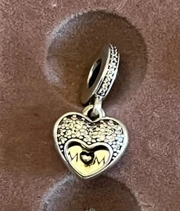 Genuine Pandora Mum Locket Charm - Picture 1 of 5