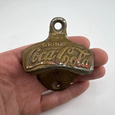 Vintage Coca-Cola Starr X Wall Mount Bottle Opener Brown Mfg Co - Image 1 of 4