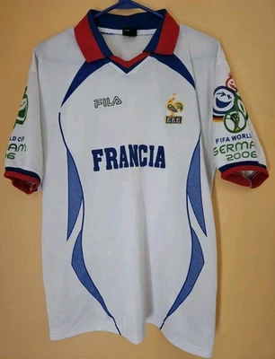 Camiseta FILA 2006 Copa Mundial FIFA Alemania JERSEY Francia Francia Fútbol Fútbol M Foto 1 de 4