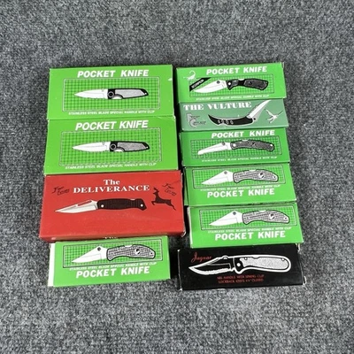 Vintage Pocket Knife Lot of 10 New in Boxes Stainless Steel Blade NOS - Image 1 of 4