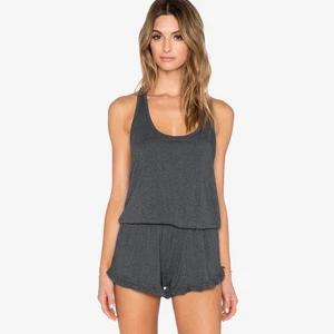 Spiritual Gangster Rüschen kurzer Strampler Gr. M grau Loungewear - Bild 1 von 2