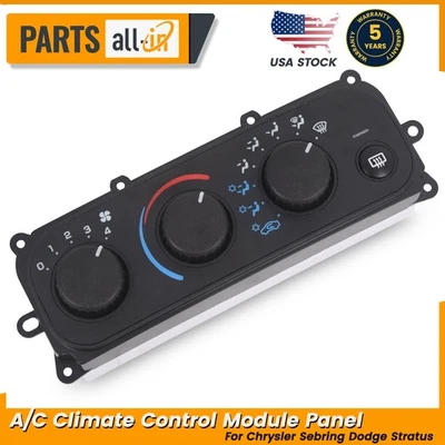 适用于克莱斯勒 Sebring 道奇 Stratus 2001 - 2006 年空调气候控制模块面板 — 第 1/4 张图片