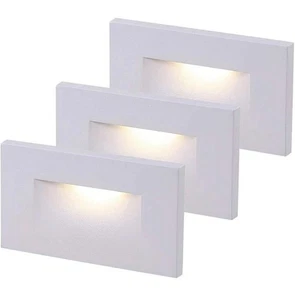 3pk Cloudy Bay 120V Dimmable LED Indoor Outdoor Step Light,3000K Warm White  - Picture 1 of 10