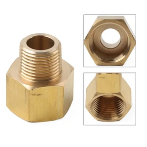 1 Stück Messing Rohrverschraubung Adapter 3/8" NPT Außenrohr x 1/2" NPT Innenrohr - Bild 1 von 11