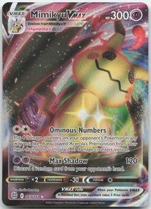 Mimikyu VMAX 069/172 SWSH09: Brilliant Stars Pokemon Card NM - Picture 1 of 1