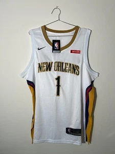 Zion Williamson #1 NIKE New Orleans Pelicans Mens Size 52 NBA Jersey-Stitched - Picture 1 of 15
