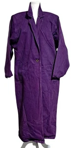 Abrigo plumero vintage Jean magenta sobre tinte para mujer talla única de On The Verge largo D - Imagen 1 de 11