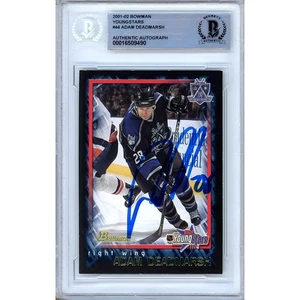 Adam Deadmarsh Signed 2001-02 Bowman Youngstars #58 Card Auto Beckett Slab Kings - Picture 1 of 6