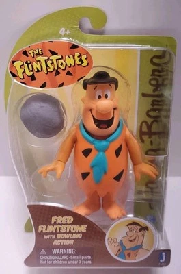 2012 Hanna Barbera The Flintstones 6" Fred with Bowling Action Figure Jazwares - Image 1 of 4