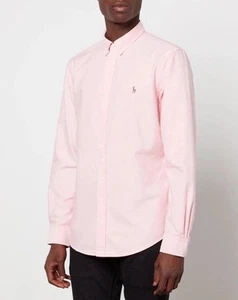 Polo Ralph Lauren Men’s Oxford Slim Fit Shirt Size XL in Light Pink - Picture 1 of 7