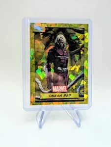 Marvel Topps Chrome Sapphire Omega Red Numbered 23/75 Yellow Cracked Ice - Picture 1 of 2