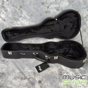 Stagg Black Deluxe Hardshell Tenor Ukulele Case - GCX-UKT-BK - Picture 1 of 3