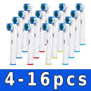 Electric Toothbrush Heads Compatible With Oral B Braun Replacement brush Head - Picture 1 of 14