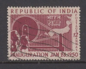 India - 8a Inauguration of Republic (Used) 1950 (CV $5) - Picture 1 of 1