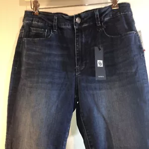 Numero Jeans High Rise Straight Crop Phoenix Raw Blue Wash Jeans Size 32 - Picture 1 of 12