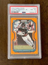 2020 Prizm Orange Disco SP Laviska Shenault Jr #350 PSA 8 Rookie RC Jaguars