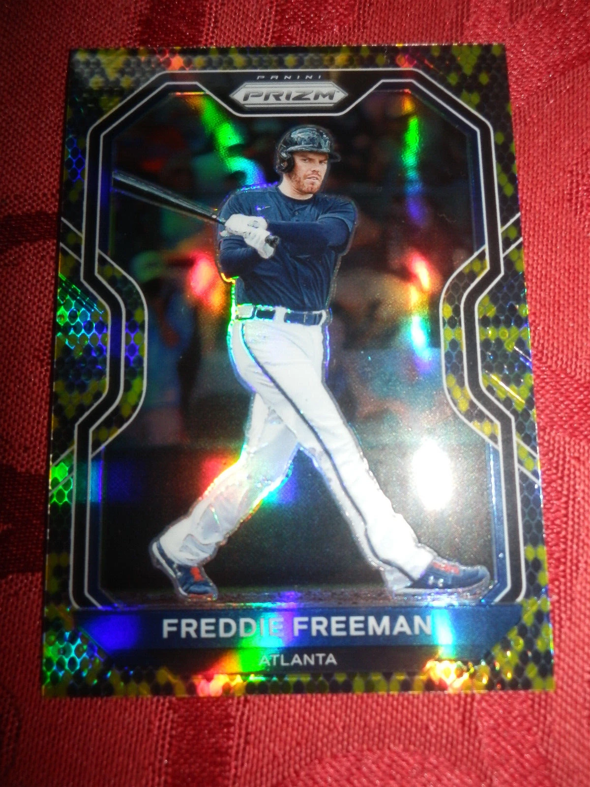 2021 Panini Prizm Tier II Snake Skin Prizm /50 Freddie Freeman Prizms Refractor