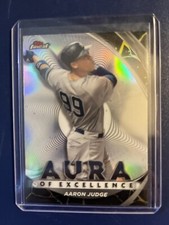 2022 Topps Finest Aura of Excellence Black/Gold Case Hit Aaron Judge Yankees