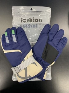 Winter Boys Girls Outdoor Snow Skating Snowboarding Windproof Warm Ski Gloves - Picture 1 of 4