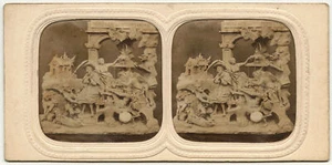 Diablerie, Misères de Saint Antoine, photo stéréo stereoview - Imagen 1 de 2