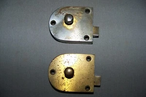 Two, Used, Vintage, Steel, Furniture/Cabinet Latches, With NO KEEPERS - SEE INFO - Picture 1 of 8
