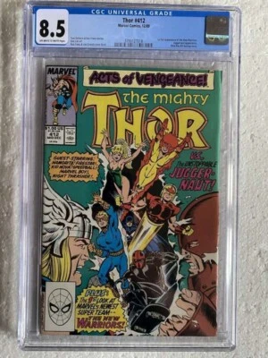 Marvel Comics CGC 8.5 /7.0  Thor #411 & 412 1st Appearance new warriors 2 comics - Image 1 of 4