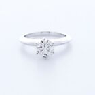 1ct Natural Diamond E/vs2 Round Cut 14k White Gold Prong Classic Solitaire Ring