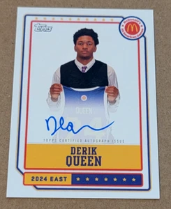 2024 Topps Chrome All-American Derik Queen On-Card Auto Autograph - Bild 1 von 2