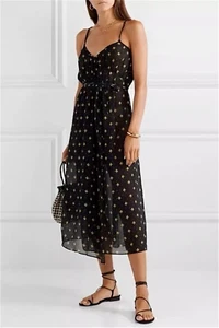 £315 Rixo Misty Sheer Wrap Dress - Small - Picture 1 of 15