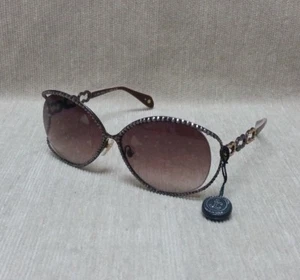 Jimmy Crystal Sunglasses with Mocca & Light Colorado Topaz Swarovski Crystals - Picture 1 of 3