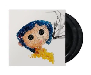 Coraline Soundtrack 15th Anniversary Mondo Black Button Disc Vinyl IN HAND! - Picture 1 of 3