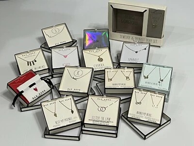 Rae Dunn ❤VOCÊ ESCOLHE❤ Colar de joias folheado a ouro 14kt e ródio com caixa de presente novo na caixa - Imagem 1 de 4