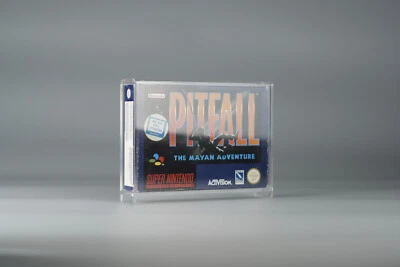 RETROBOTER Acryl Box Display Case für Super Nintendo SNES Spiel OVP mit UV Schutz