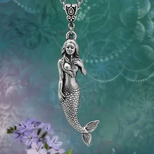 Mermaid Necklace, Intricately Detailed and Beautifully Sculpted 3 D - Picture 1 of 2