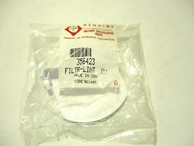 NEW GENUINE OEM WHIRLPOOL 356423 WASHER LINT FILTER - Image 1 of 2