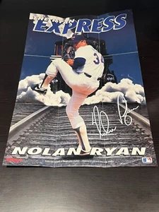 Vintage 1993 Kelloggs Nolan Ryan The Ryan Express 9x13 Poster Rangers HOF - Bild 1 von 2