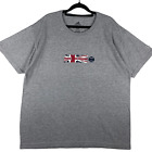 Adidas 2000's Uk Tennis Grey Cotton Tee Shirt Size Xl