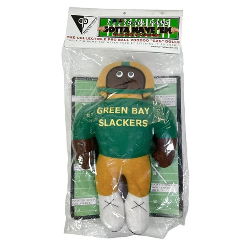 Gotta Have 'Em Sports GREEN BAY SLACKERS Packers Parody Plush VooDoo Doll Cover